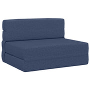 Preklopni madrac za sofu Plava 70 x 80 x 60 cm Tkanina