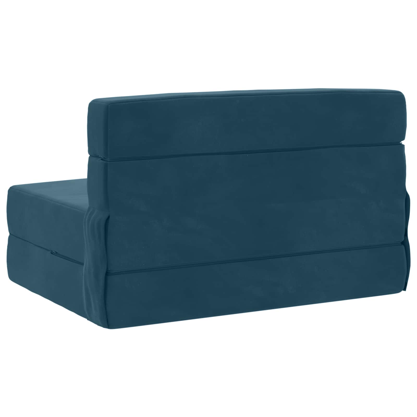 Preklopni madrac za sofu Plava 70 x 80 x 60 cm Tkanina
