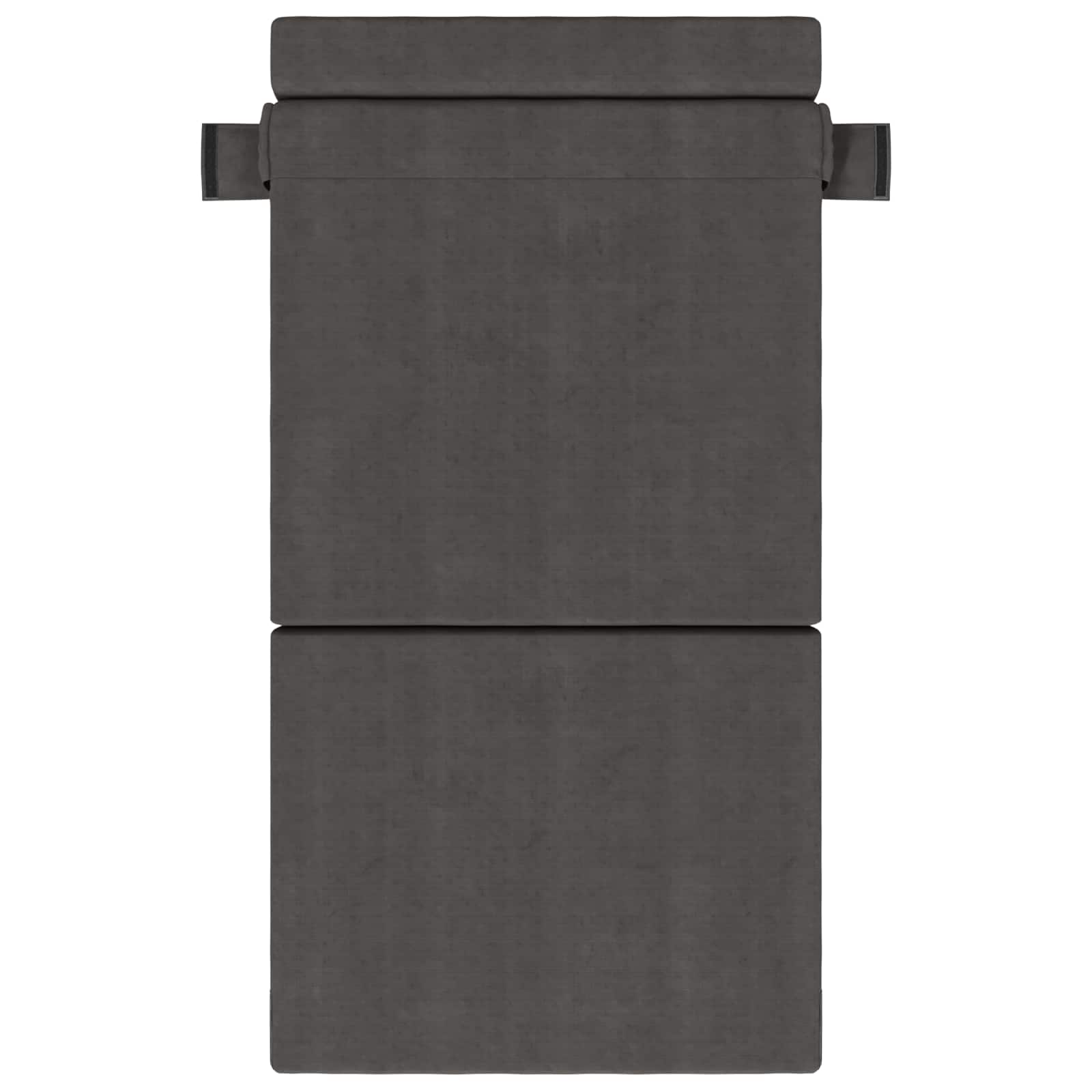 Preklopni madrac za sofu Tamnosiva 70 x 80 x 60 cm Tkanina