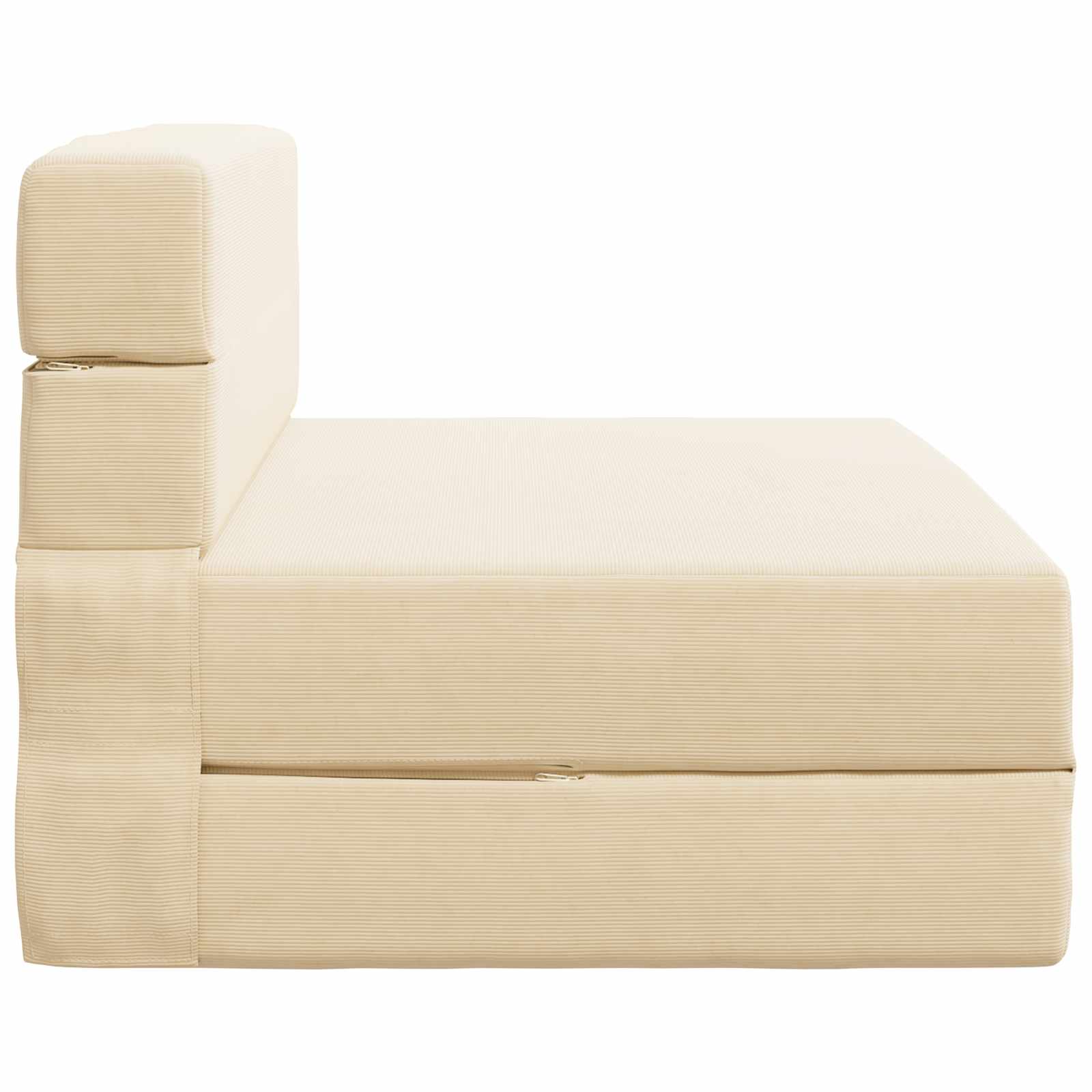 Preklopni madrac za sofu Krem 70 x 80 x 60 cm Tkanina