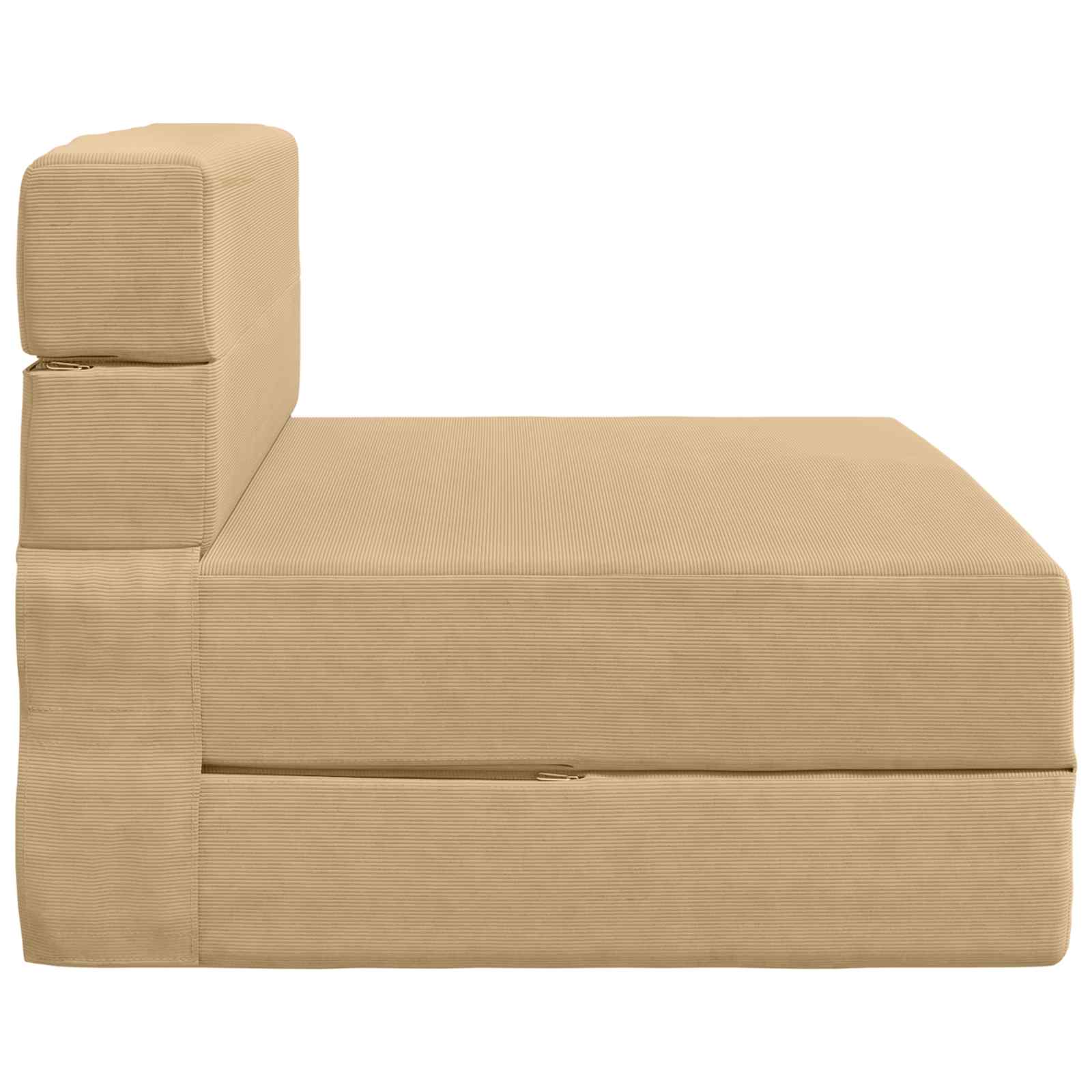 Preklopni madrac za sofu Zelena Siva 70 x 80 x 60 cm Tkanina