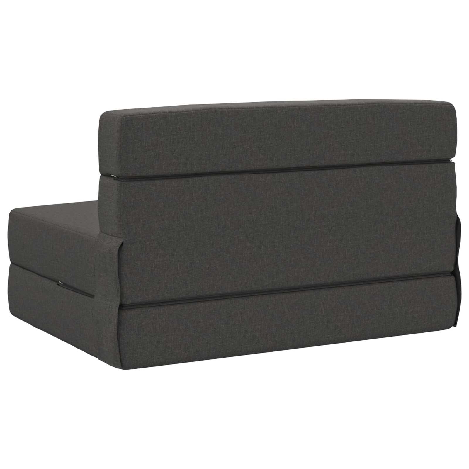 Preklopni madrac za sofu Tamnosiva 100 x 80 x 60 cm Tkanina