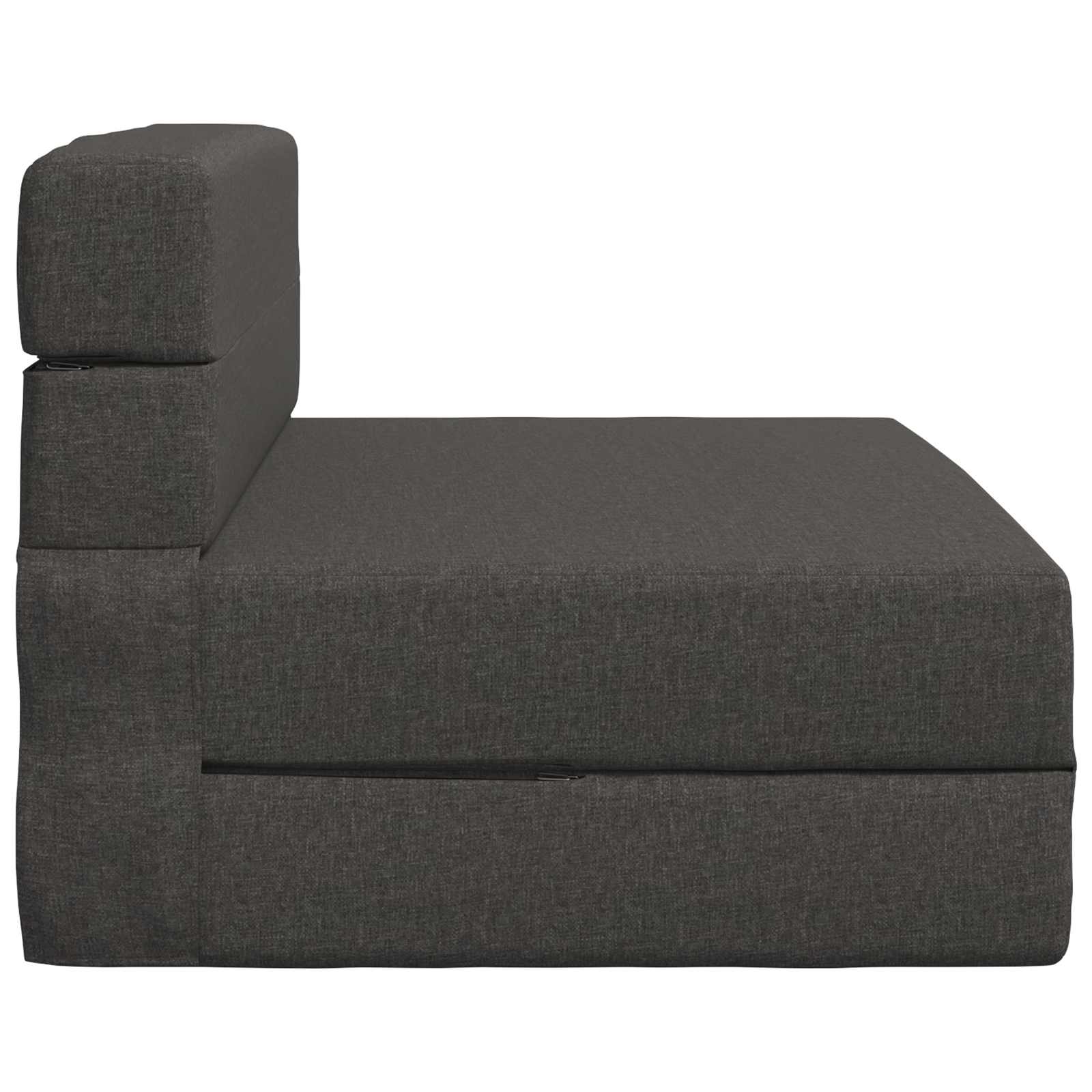 Preklopni madrac za sofu Tamnosiva 100 x 80 x 60 cm Tkanina