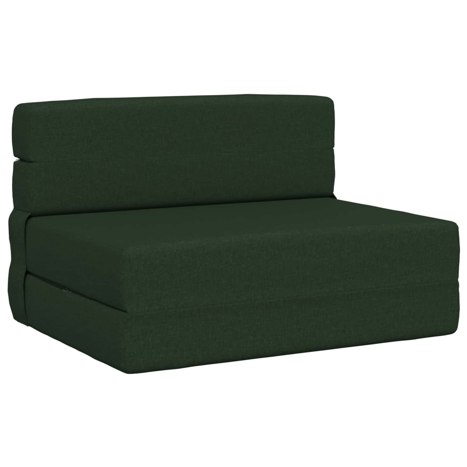Preklopni madrac za sofu Tamnozelena 100 x 80 x 60 cm Tkanina