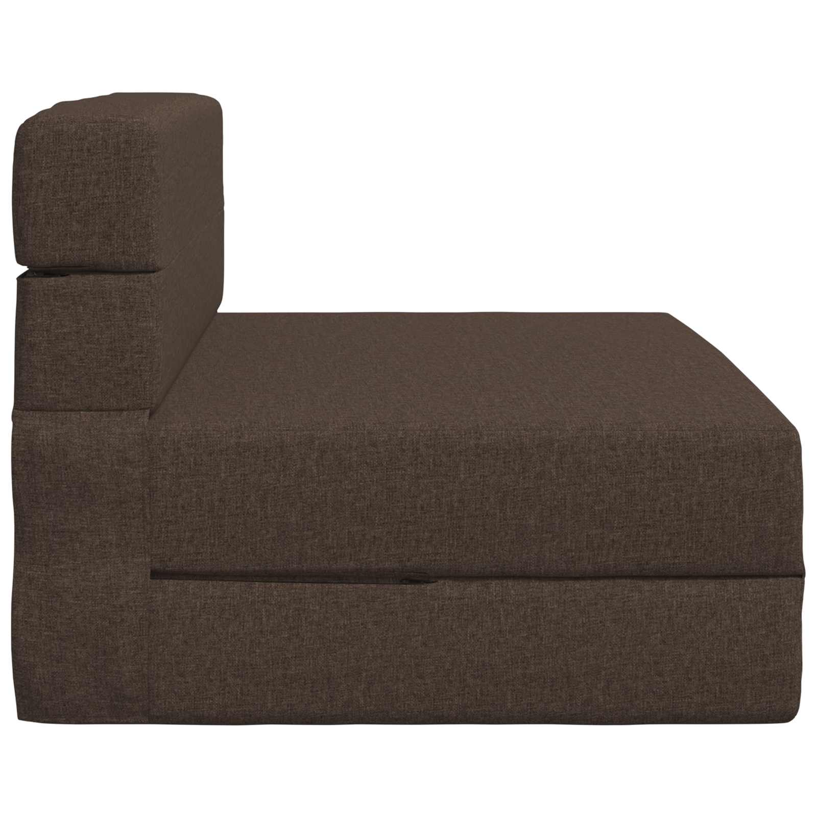 Preklopni madrac za sofu Sivosmeđa 100 x 80 x 60 cm Tkanina