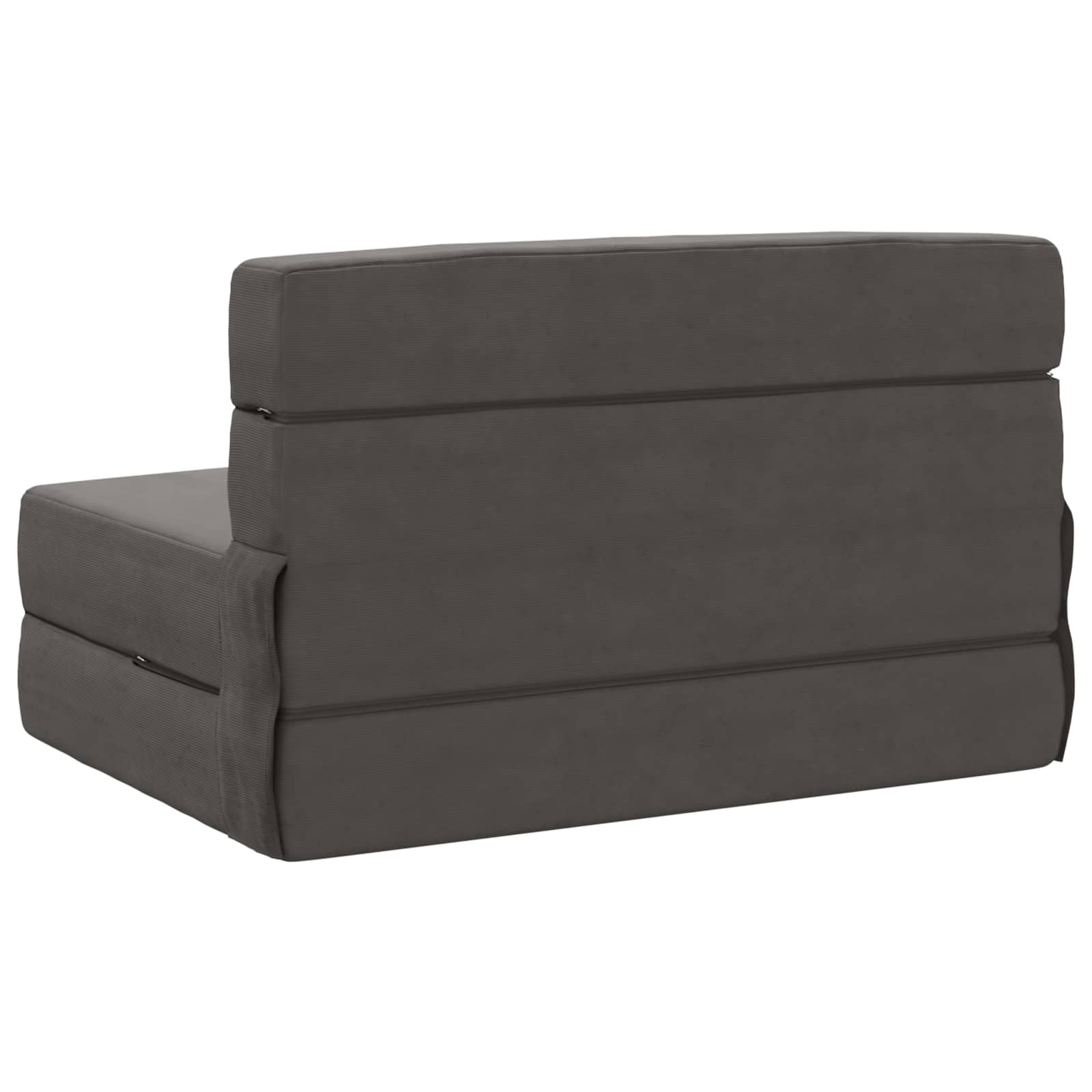 Sofa na razvlačenje Tamnosiva 100 x 80 x 60 cm Tkanina