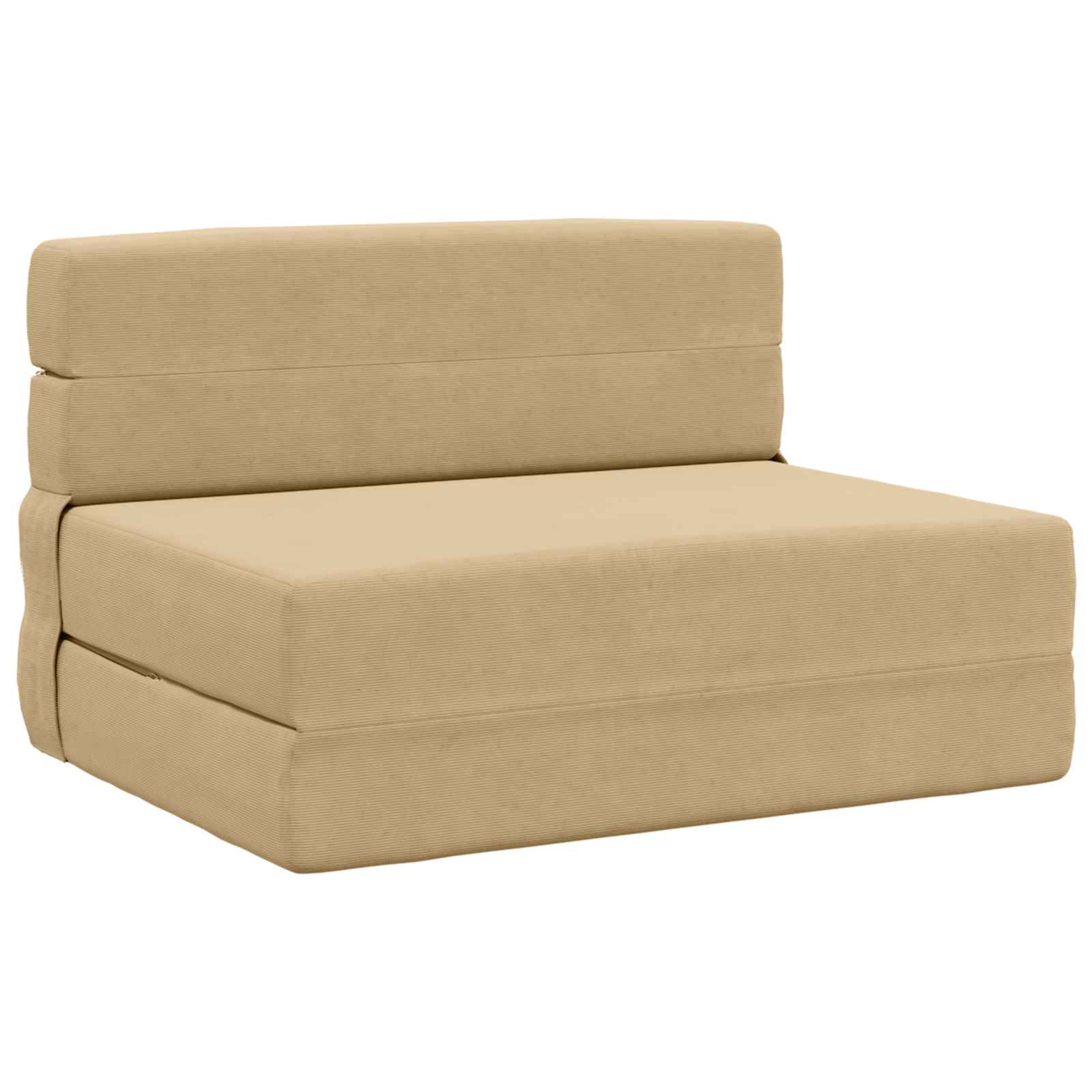 Preklopni madrac za sofu Zelena Siva 100 x 80 x 60 cm Tkanina