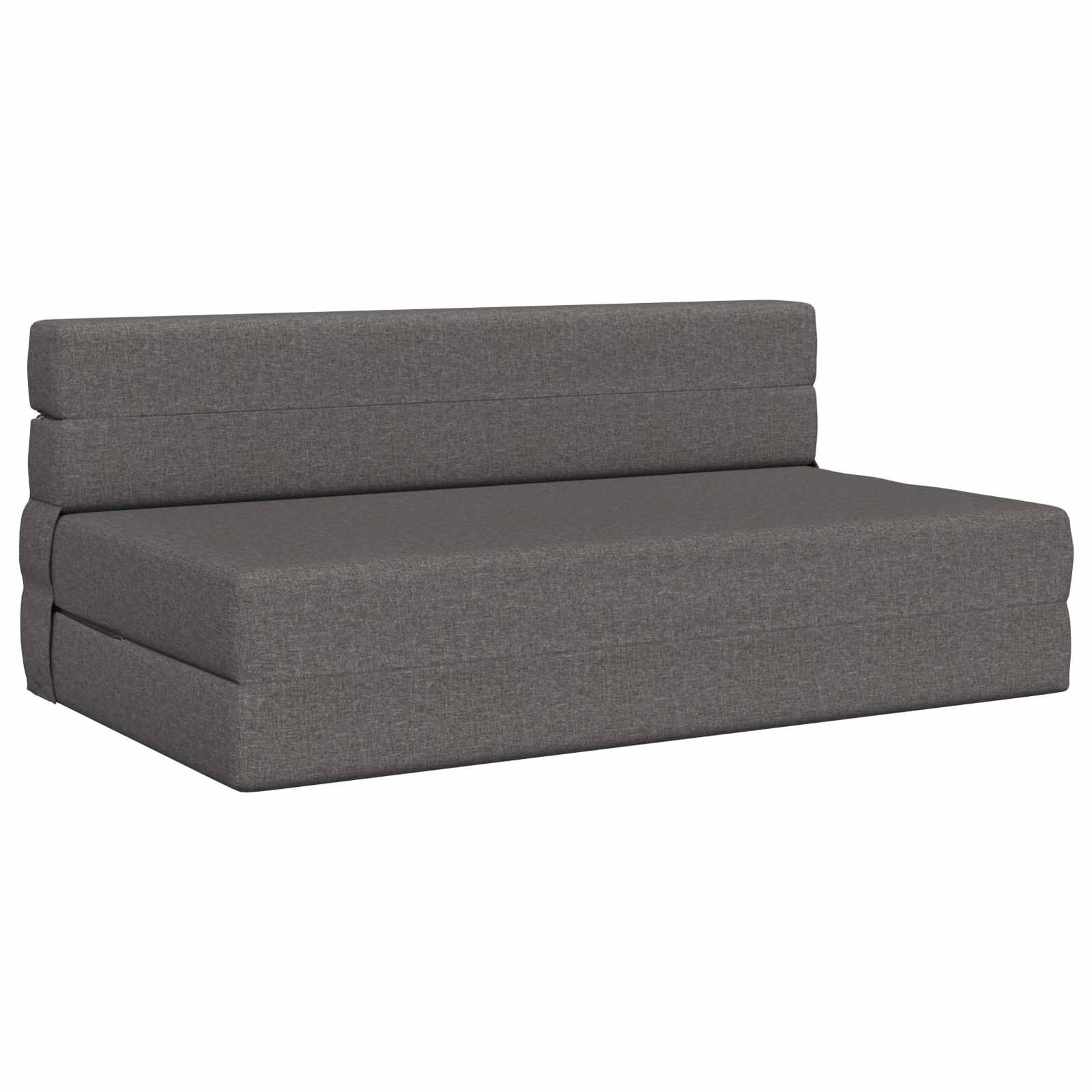 Preklopni madrac za sofu Svjetlosiva 152 x 86,5 x 60 cm Tkanina