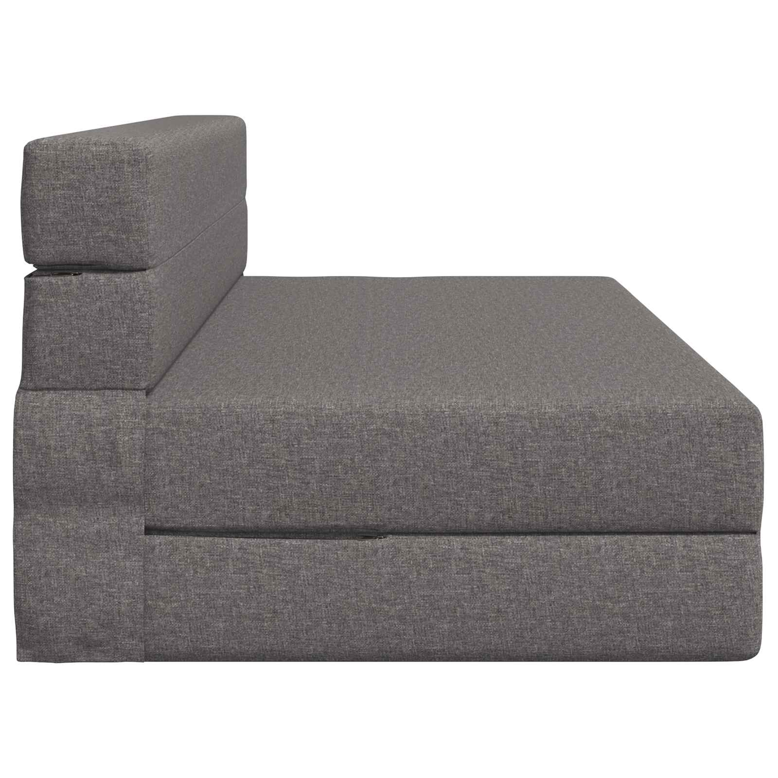 Preklopni madrac za sofu Svjetlosiva 152 x 86,5 x 60 cm Tkanina