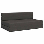 Preklopni madrac za sofu Tamnosiva 152 x 86,5 x 60 cm Tkanina