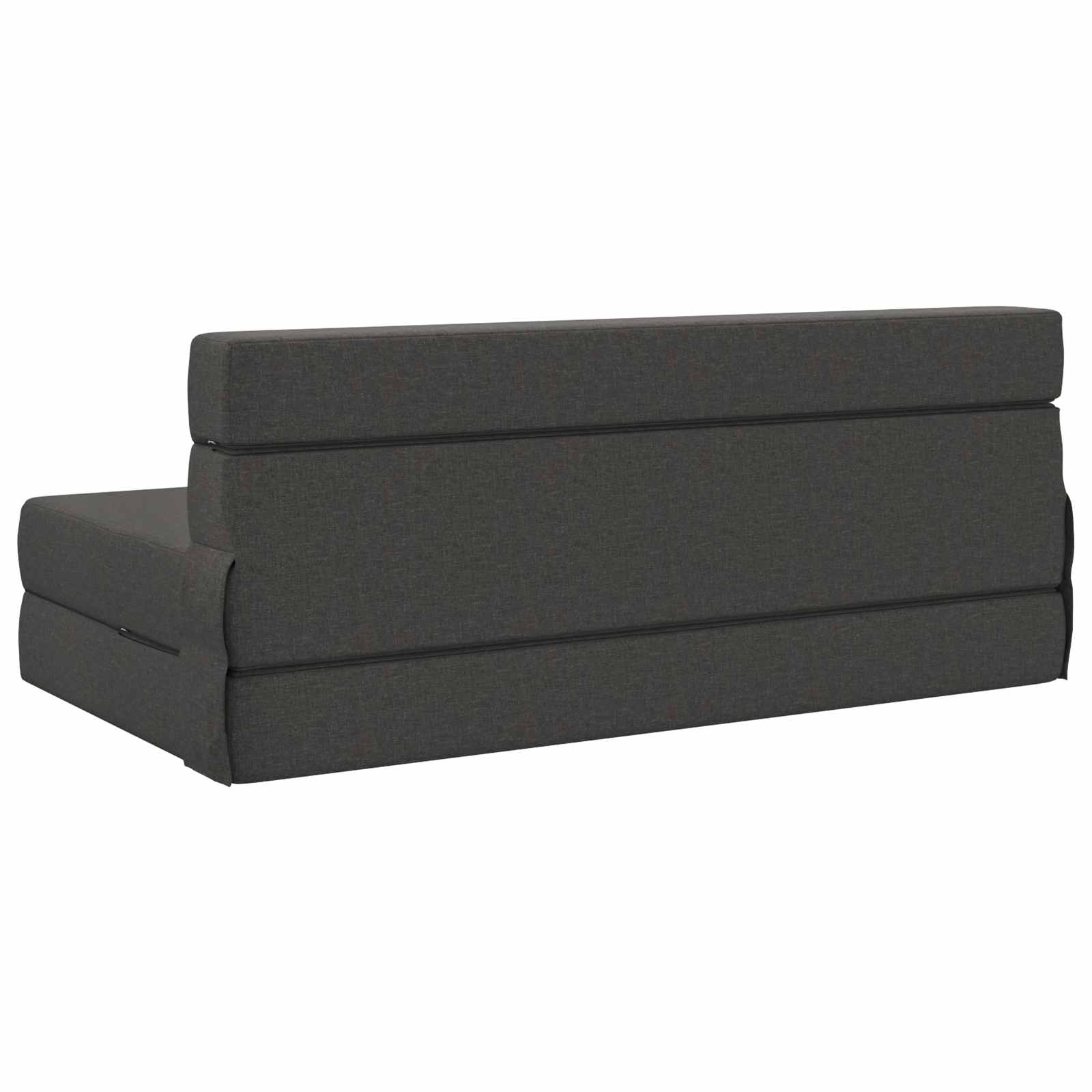 Preklopni madrac za sofu Tamnosiva 152 x 86,5 x 60 cm Tkanina