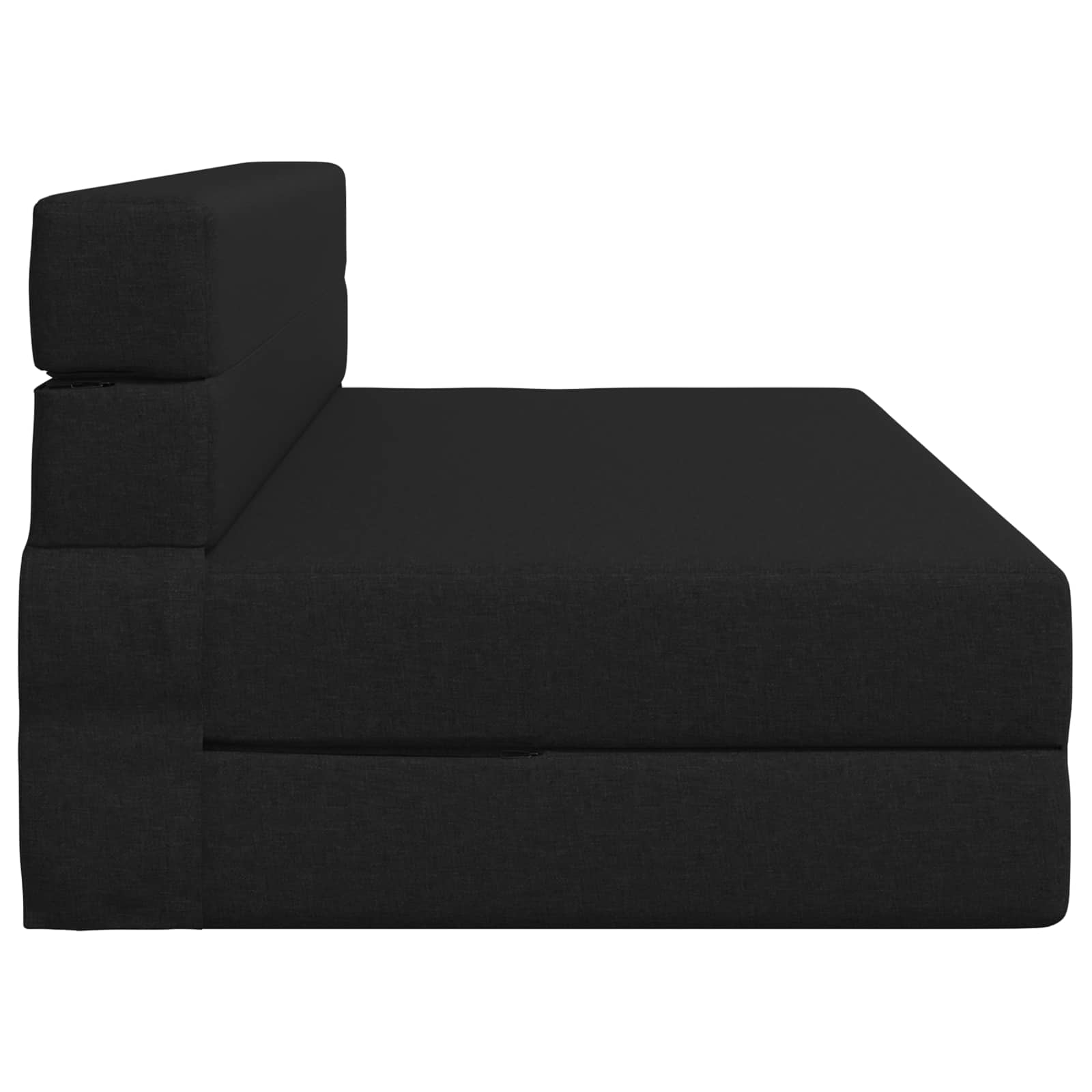Preklopni madrac za sofu Crna 152 x 86,5 x 60 cm Tkanina