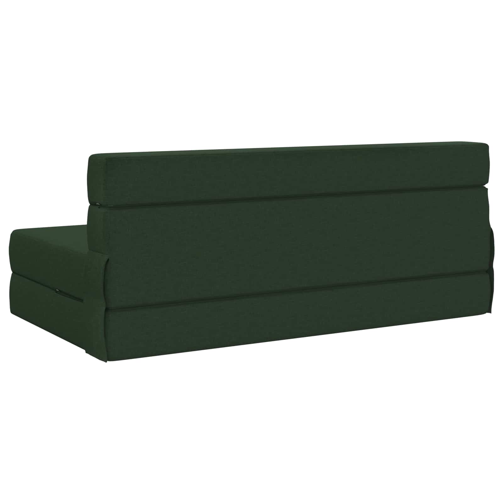 Preklopni madrac za sofu Tamnozelena 152 x 86,5 x 60 cm Tkanina