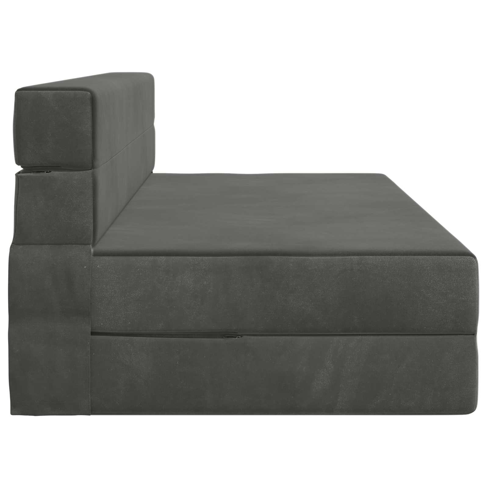 Sofa na razvlačenje Tamnosiva 152 x 86,5 x 60 cm Tkanina