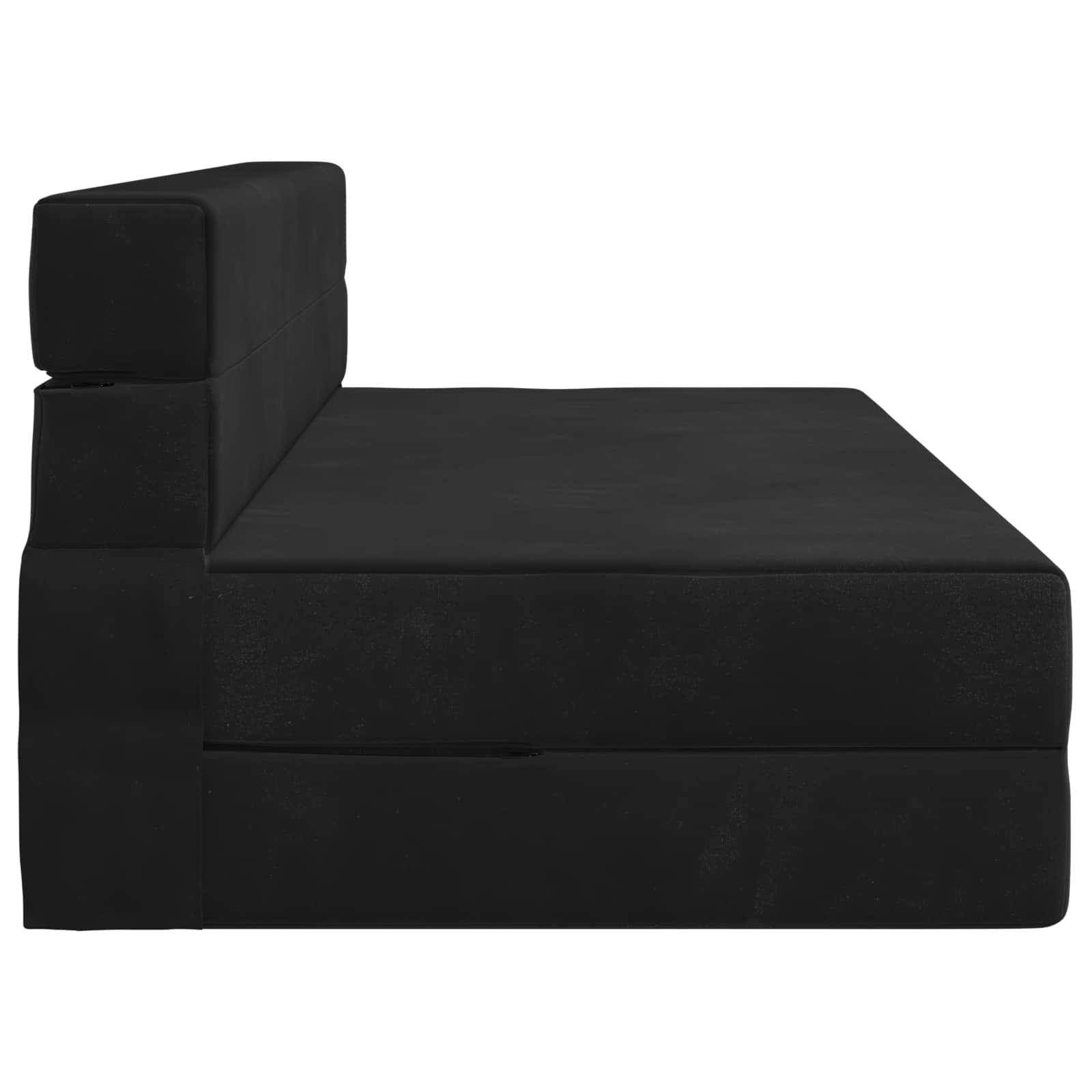 Preklopni madrac za sofu Crna 152 x 86,5 x 60 cm Tkanina