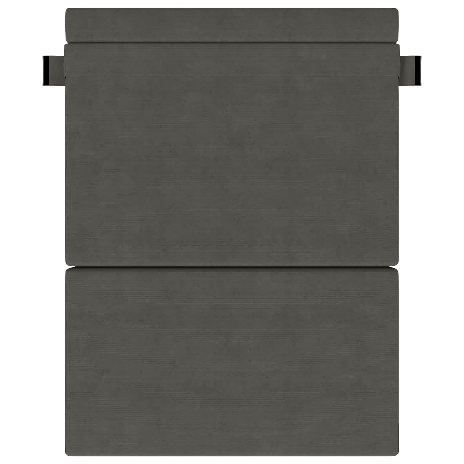 Preklopni madrac za sofu Tamnosiva 152 x 86,5 x 60 cm Tkanina