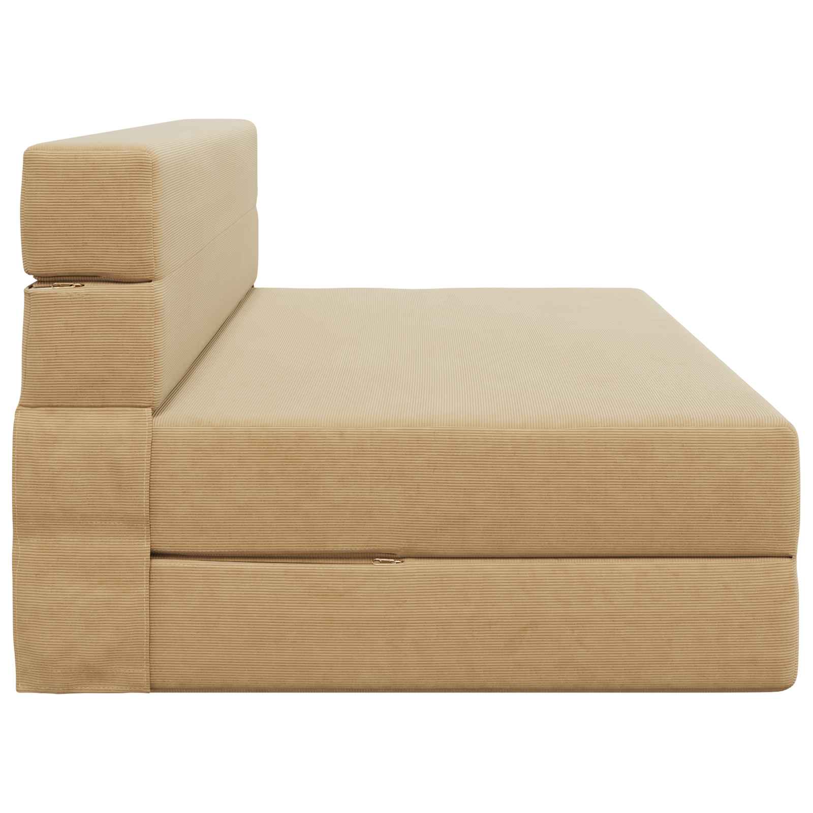 Preklopni madrac za sofu Zelena Siva 152 x 86,5 x 60 cm Tkanina