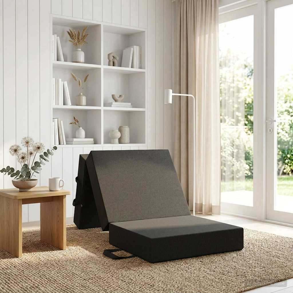 Sofa na razvlačenje 75 x 67 x 45 cm Tamnosiva