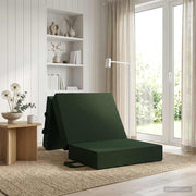 Sofa na razvlačenje 75 x 67 x 45 cm Tamnozelena