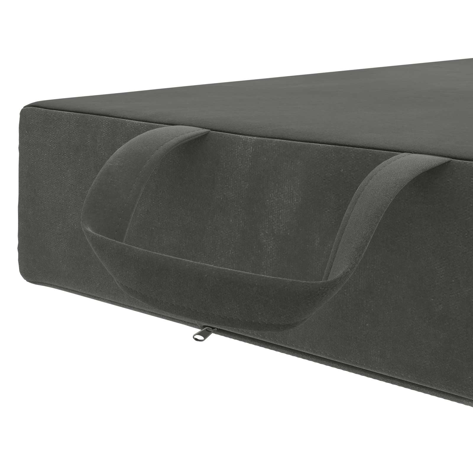 Sofa na razvlačenje 90 x 63 x 45 cm Tamnosiva