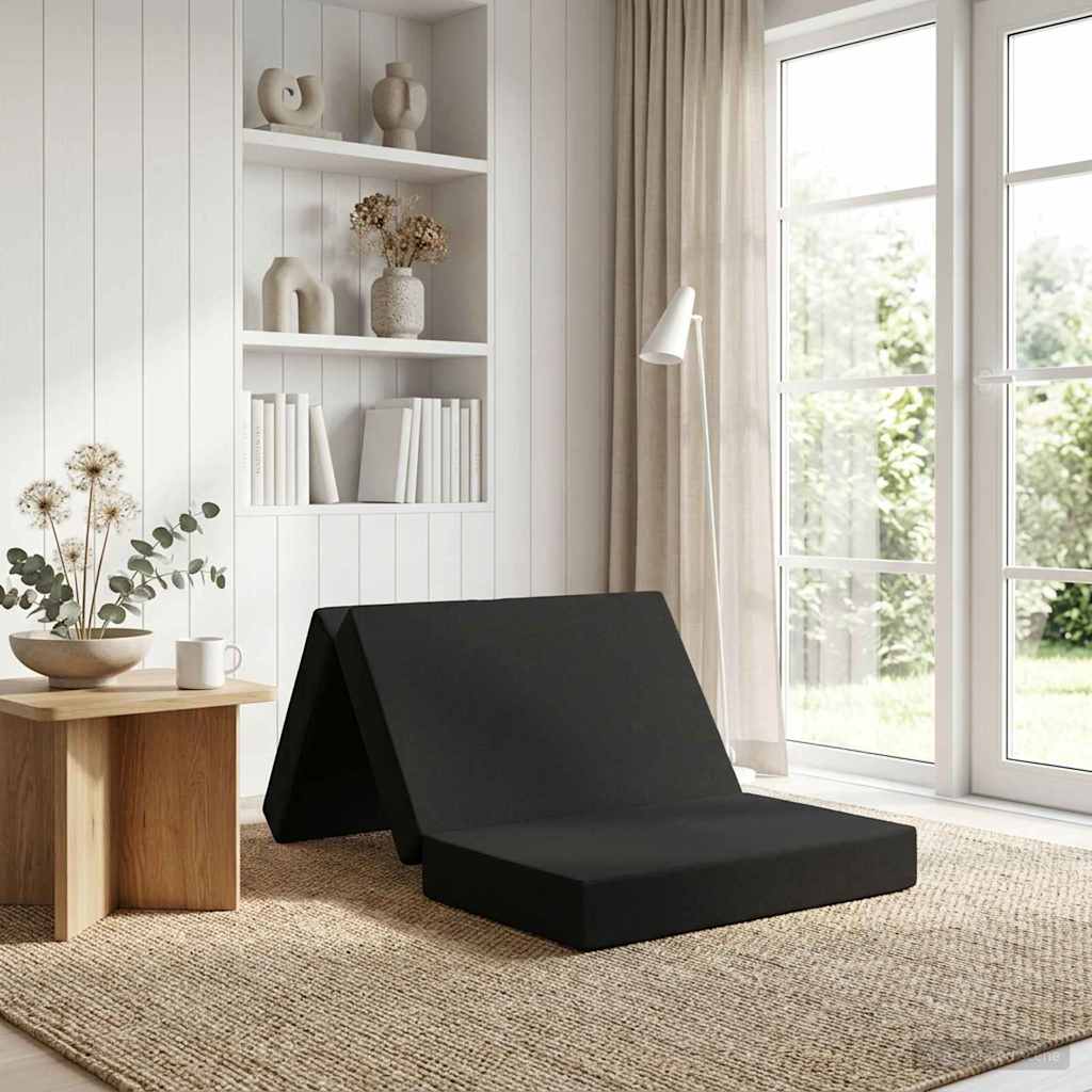 Sofa na razvlačenje 100 x 67 x 45 cm Crna