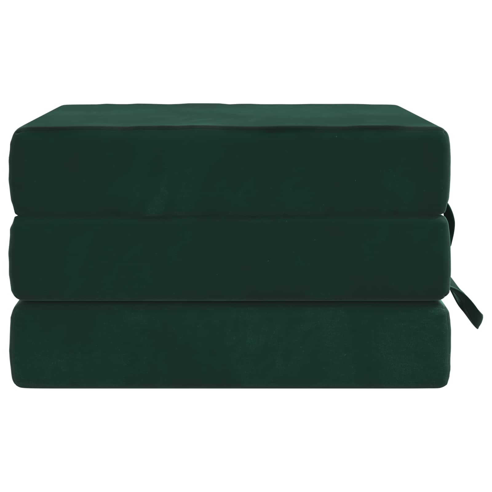 Sofa na razvlačenje 90 x 67 x 45 cm Tamnozelena