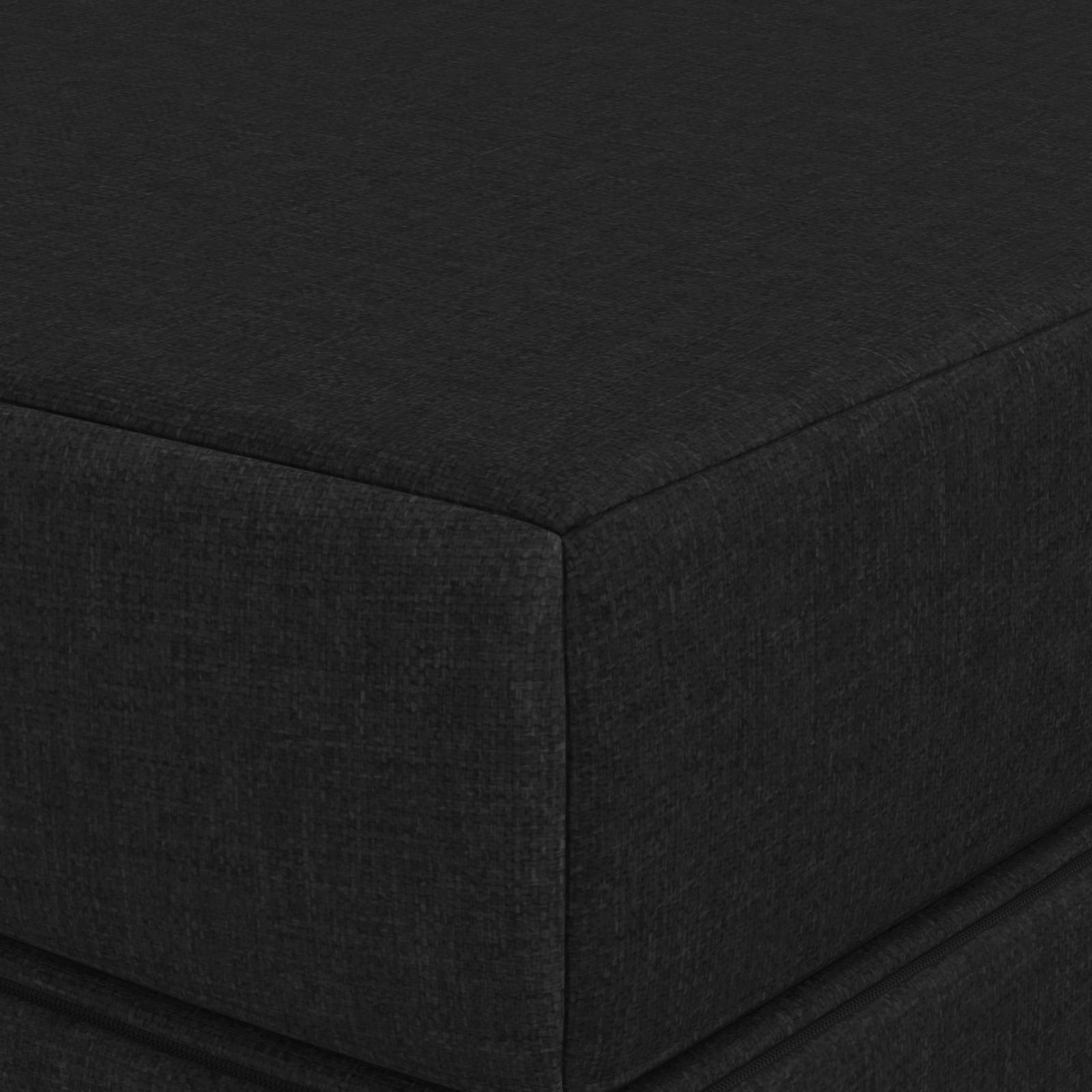 Sofa na razvlačenje 100 x 67 x 45 cm Crna