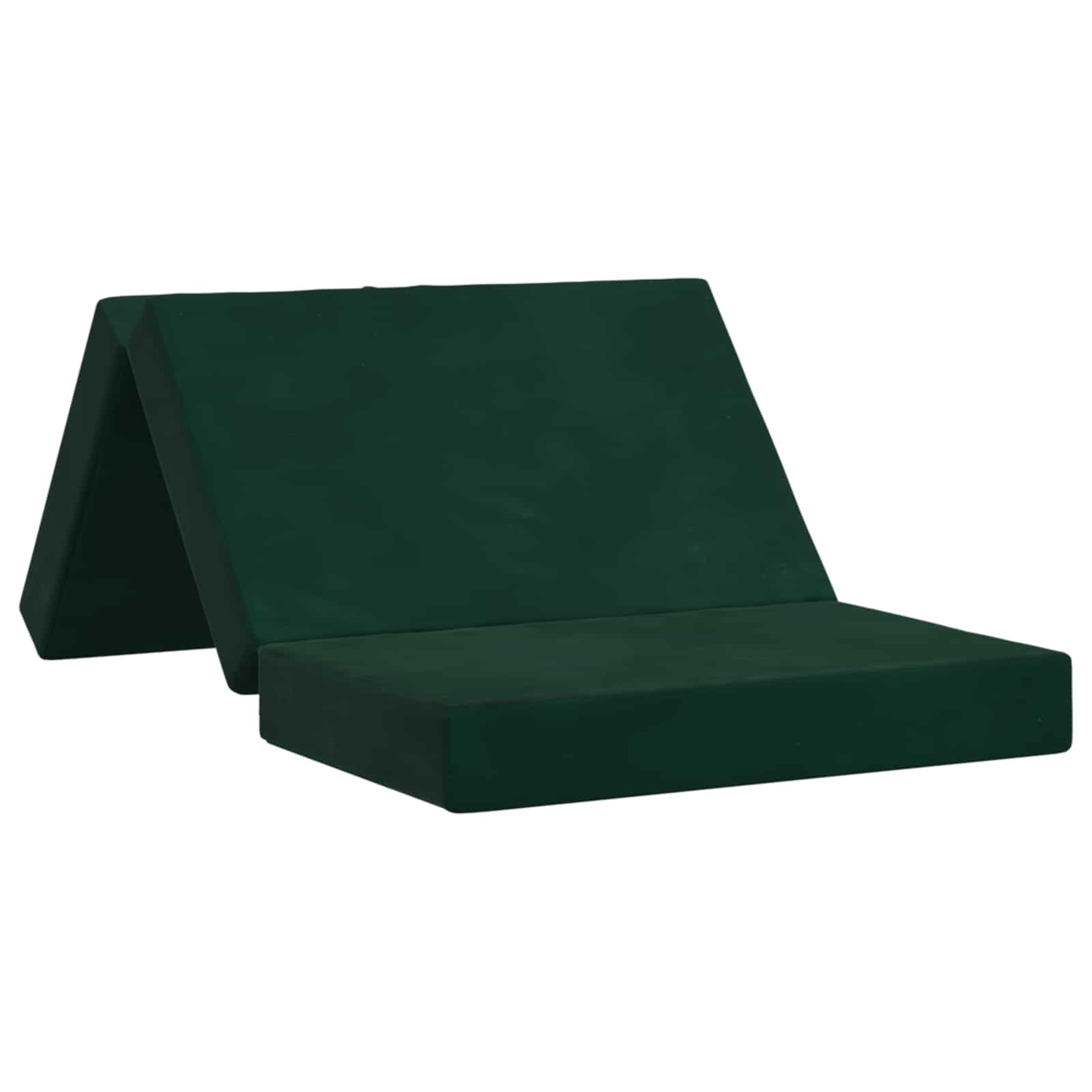 Sofa na razvlačenje 100 x 67 x 45 cm Tamnozelena