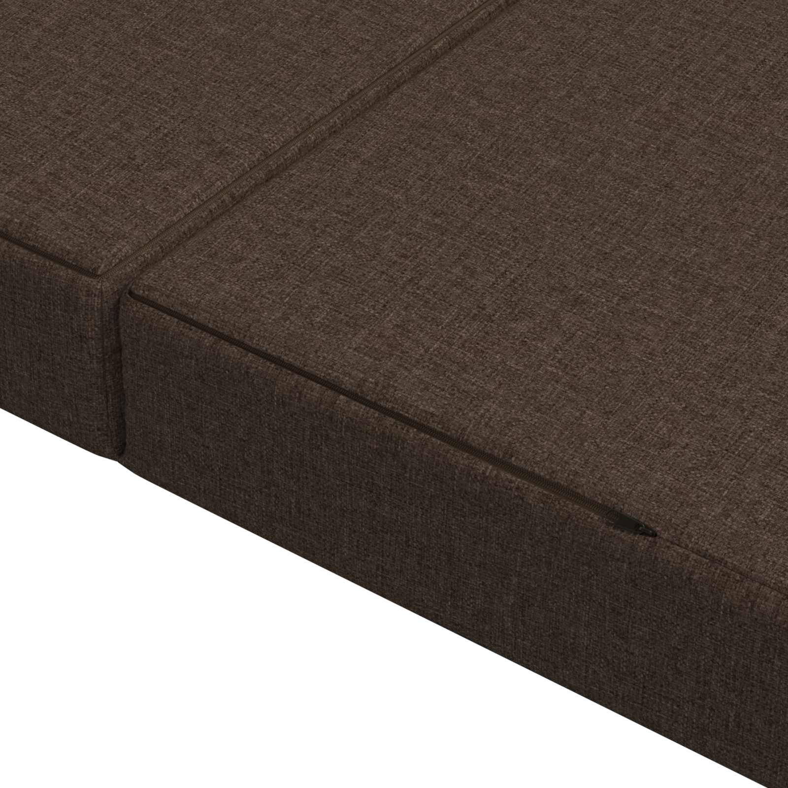 Sofa na razvlačenje 120 x 67 x 45 cm Sivosmeđa