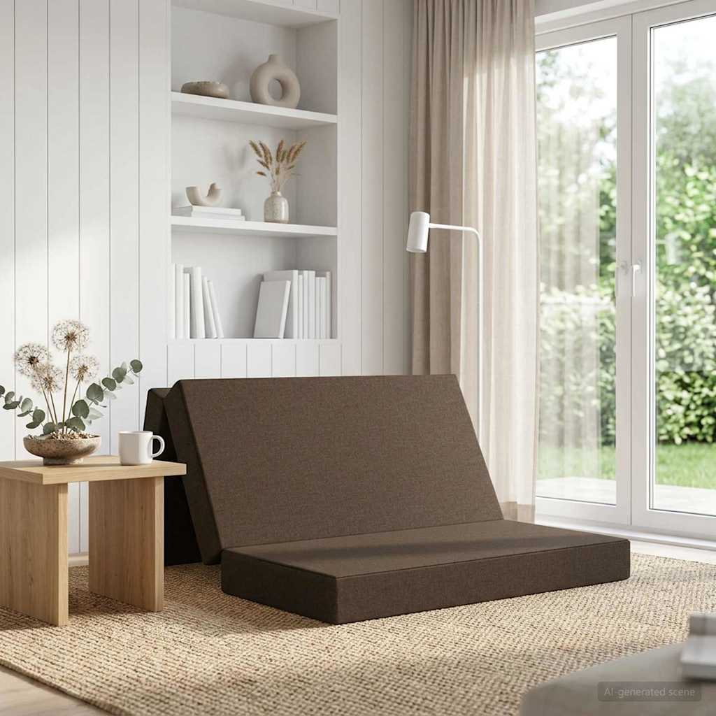 Sofa na razvlačenje 160 x 67 x 45 cm Sivosmeđa