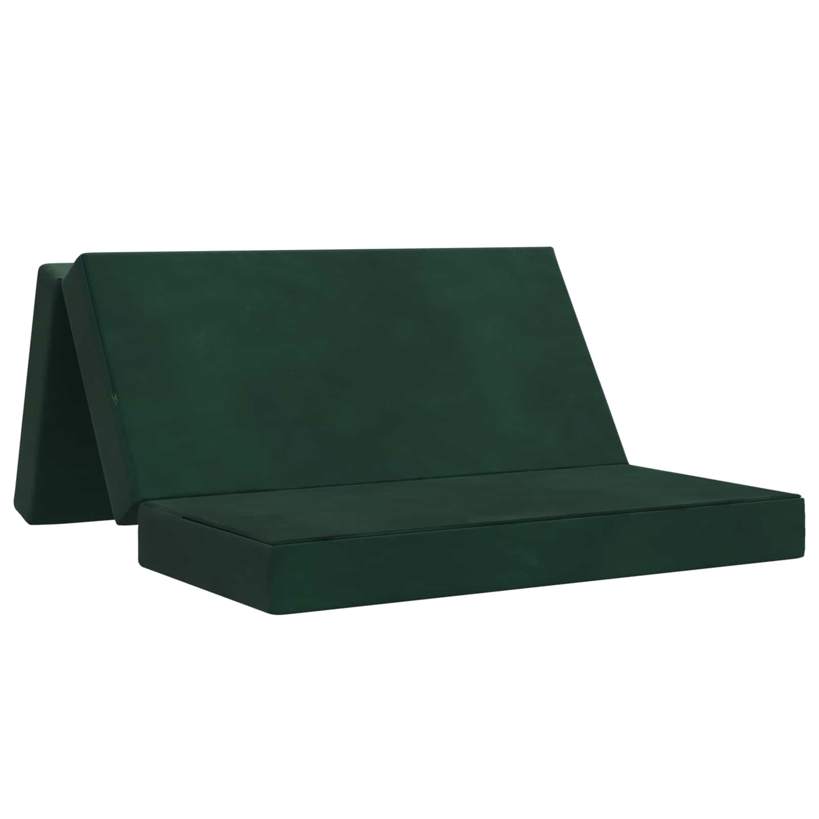 Sofa na razvlačenje 120 x 67 x 45 cm Tamnozelena