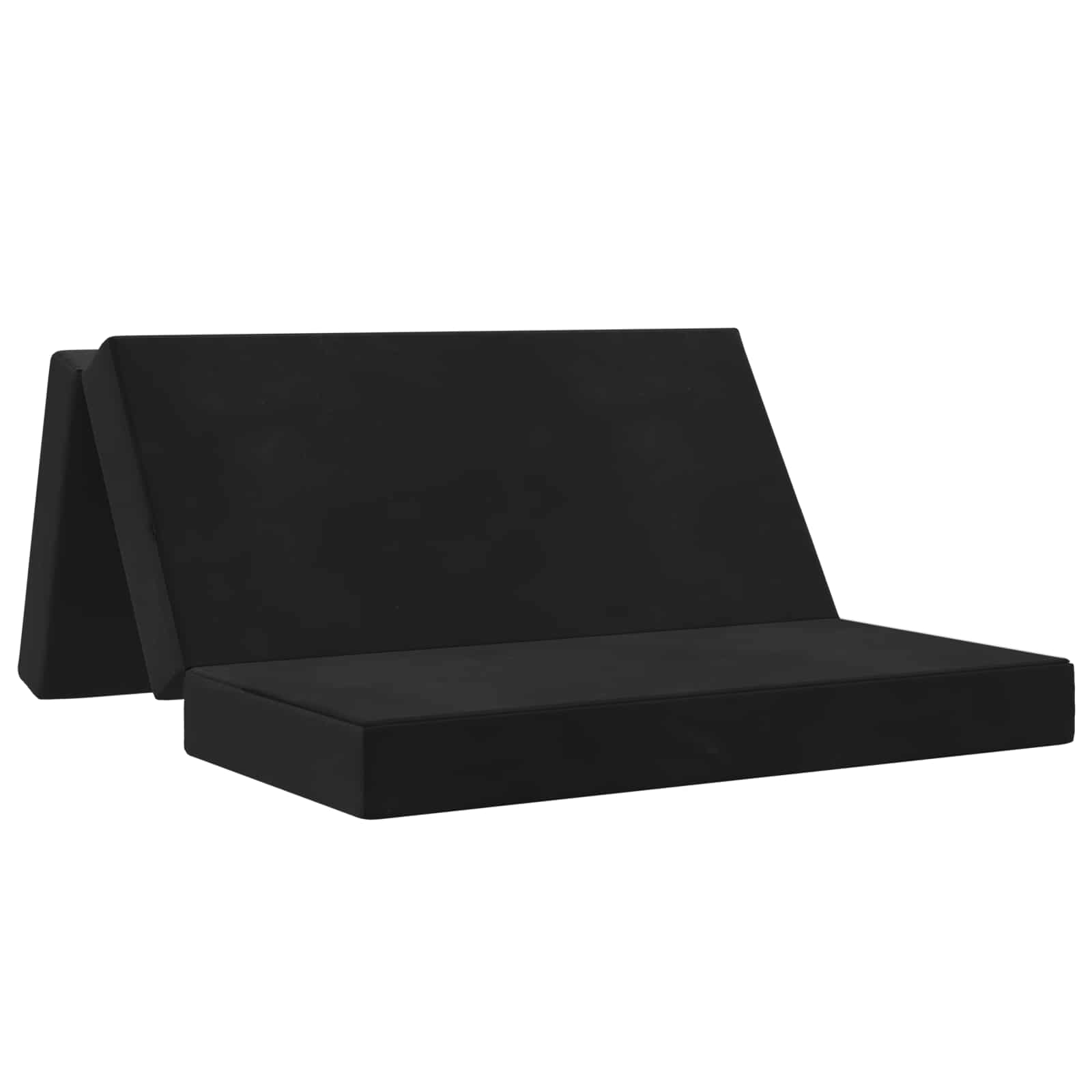 Sofa na razvlačenje 120 x 67 x 45 cm Crna