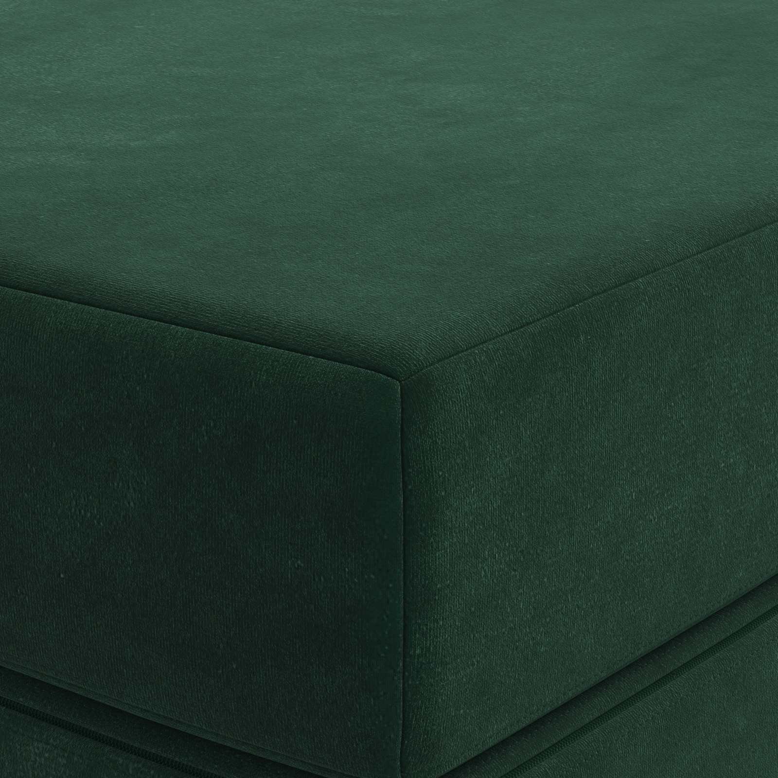 Sofa na razvlačenje 140 x 67 x 45 cm Tamnozelena