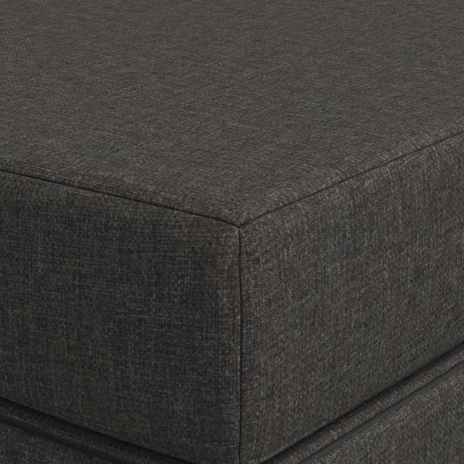 Sofa na razvlačenje 160 x 67 x 45 cm Tamnosiva