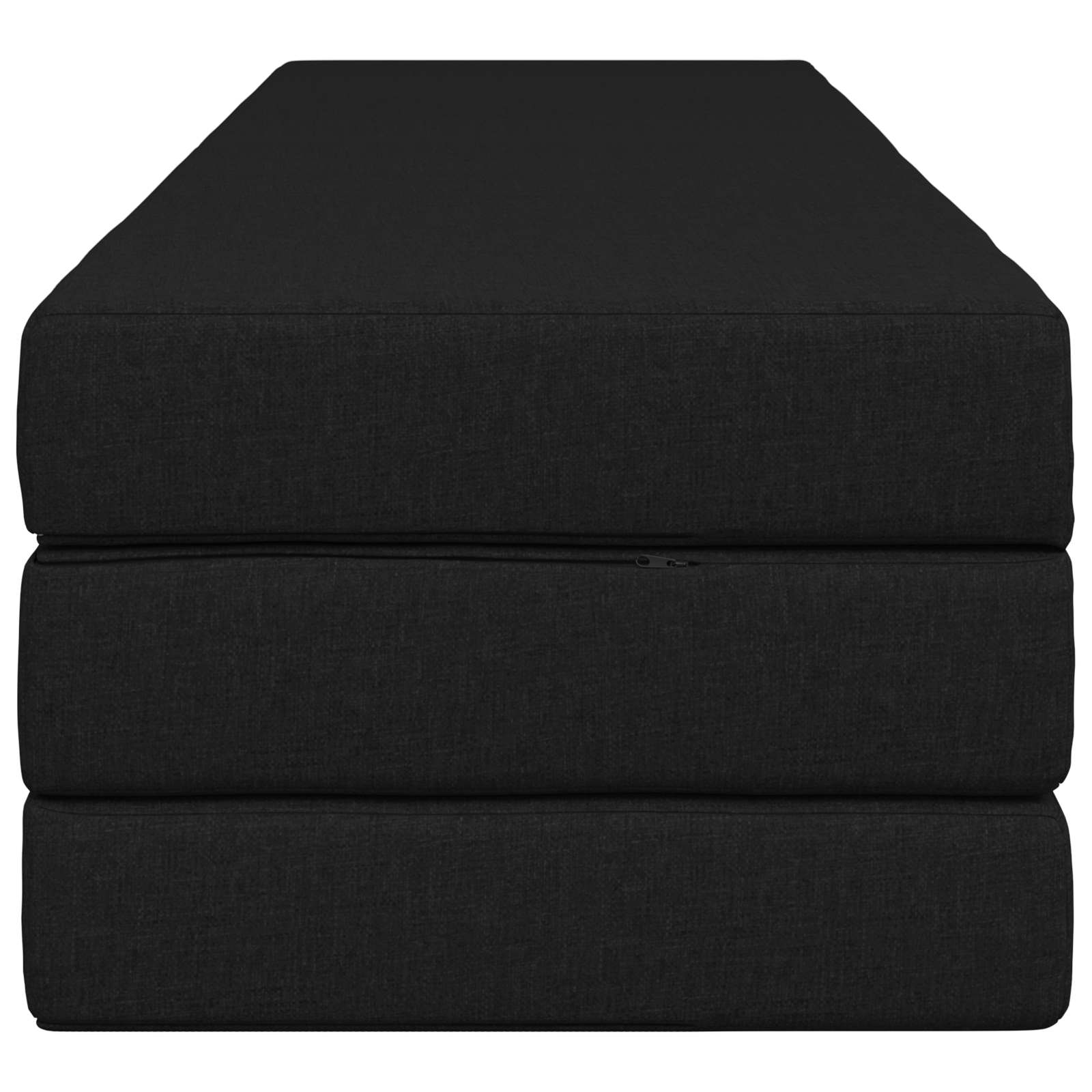 Sofa na razvlačenje 180 x 67 x 45 cm Crna