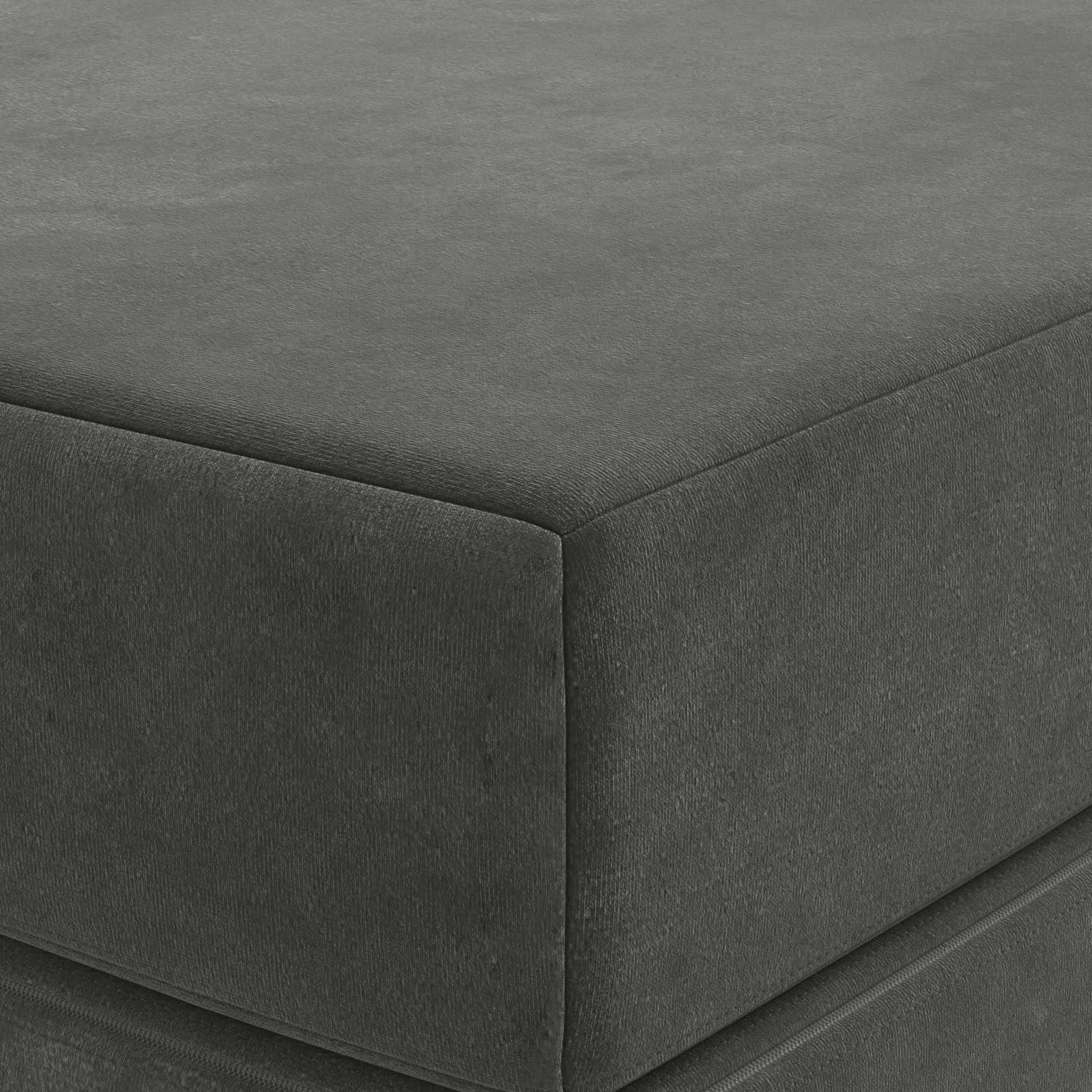 Sofa na razvlačenje 180 x 67 x 45 cm Tamnosiva