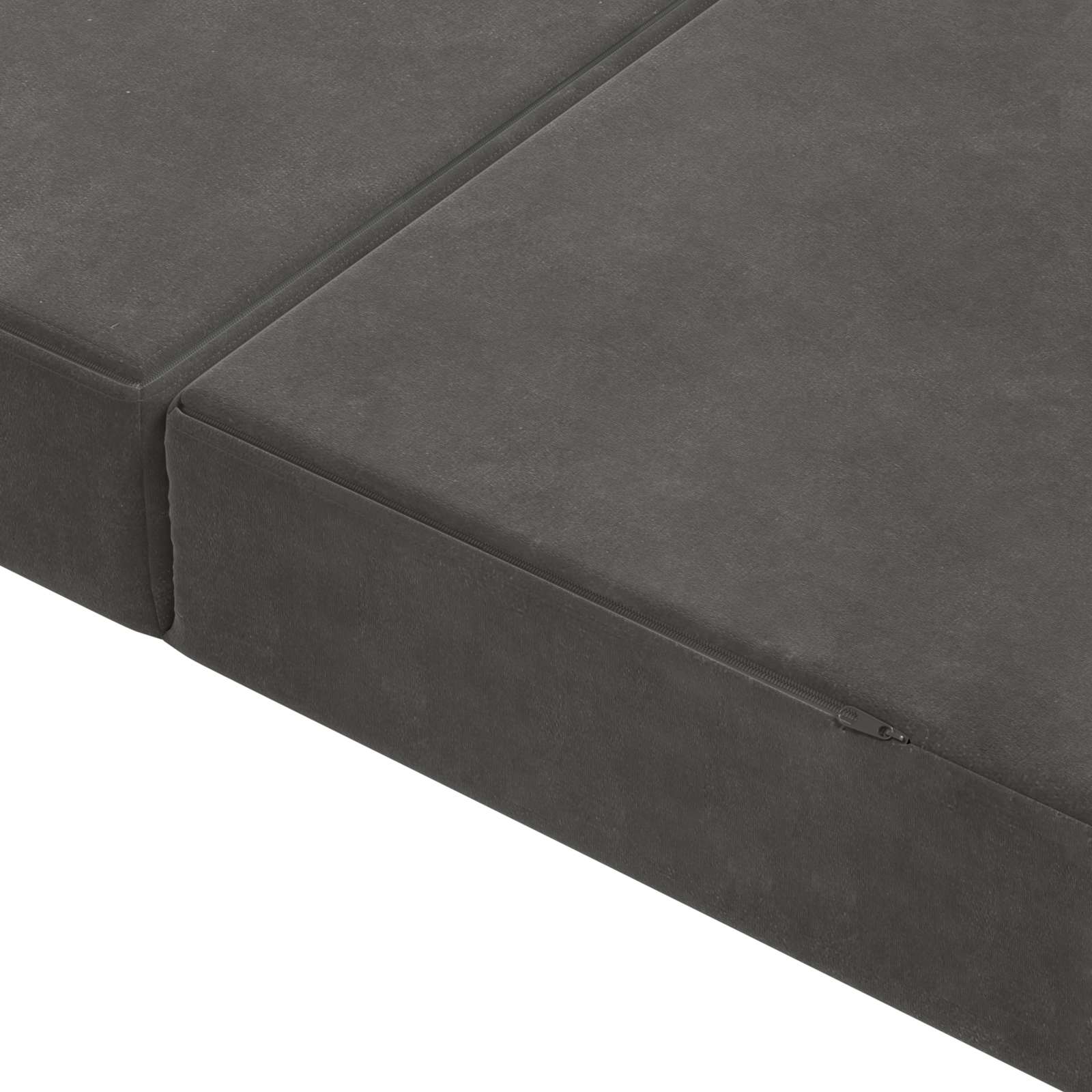 Sofa na razvlačenje 180 x 67 x 45 cm Tamnosiva