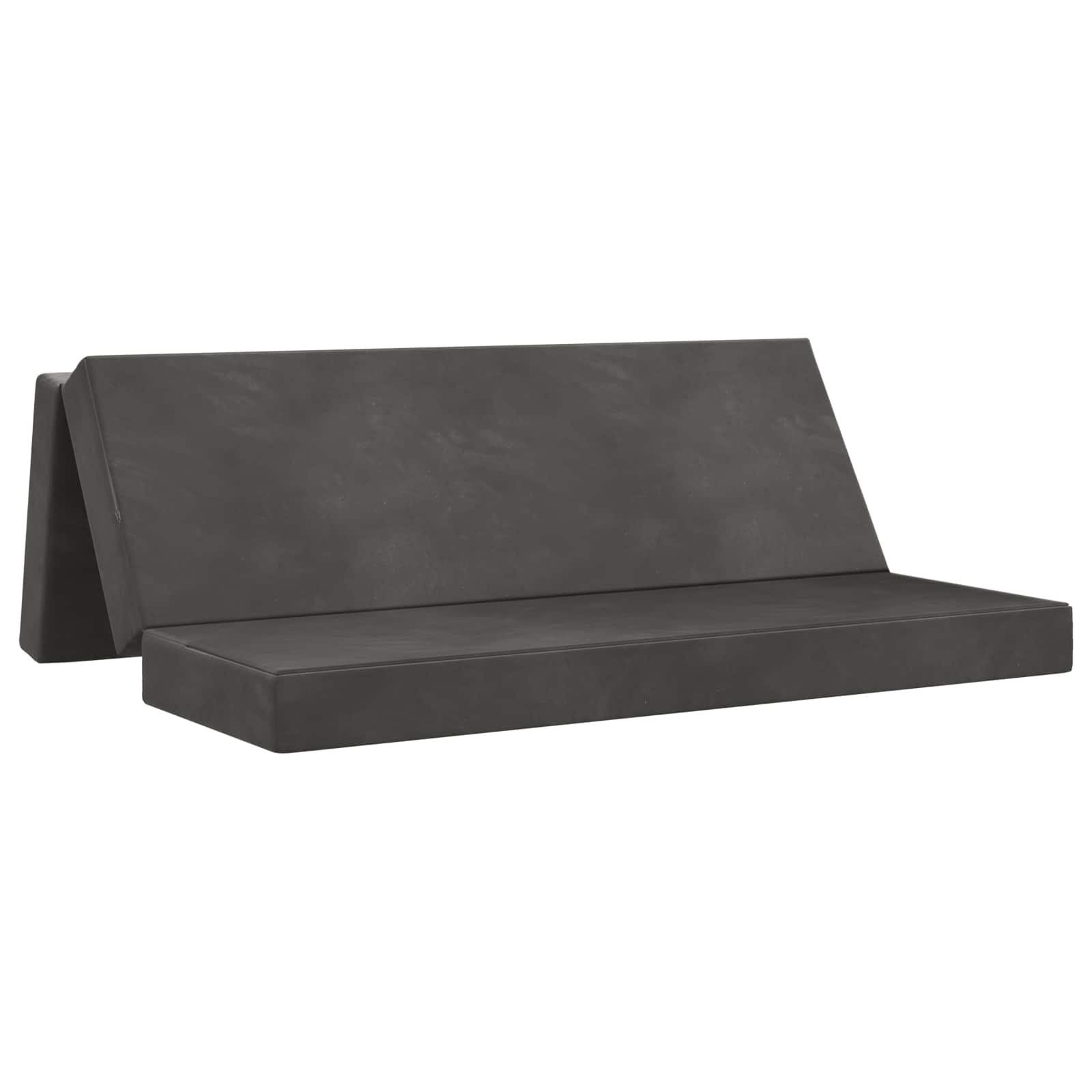Sofa na razvlačenje 180 x 67 x 45 cm Tamnosiva