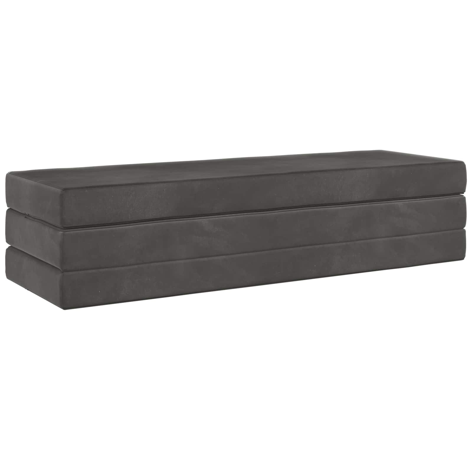 Sofa na razvlačenje 180 x 67 x 45 cm Tamnosiva