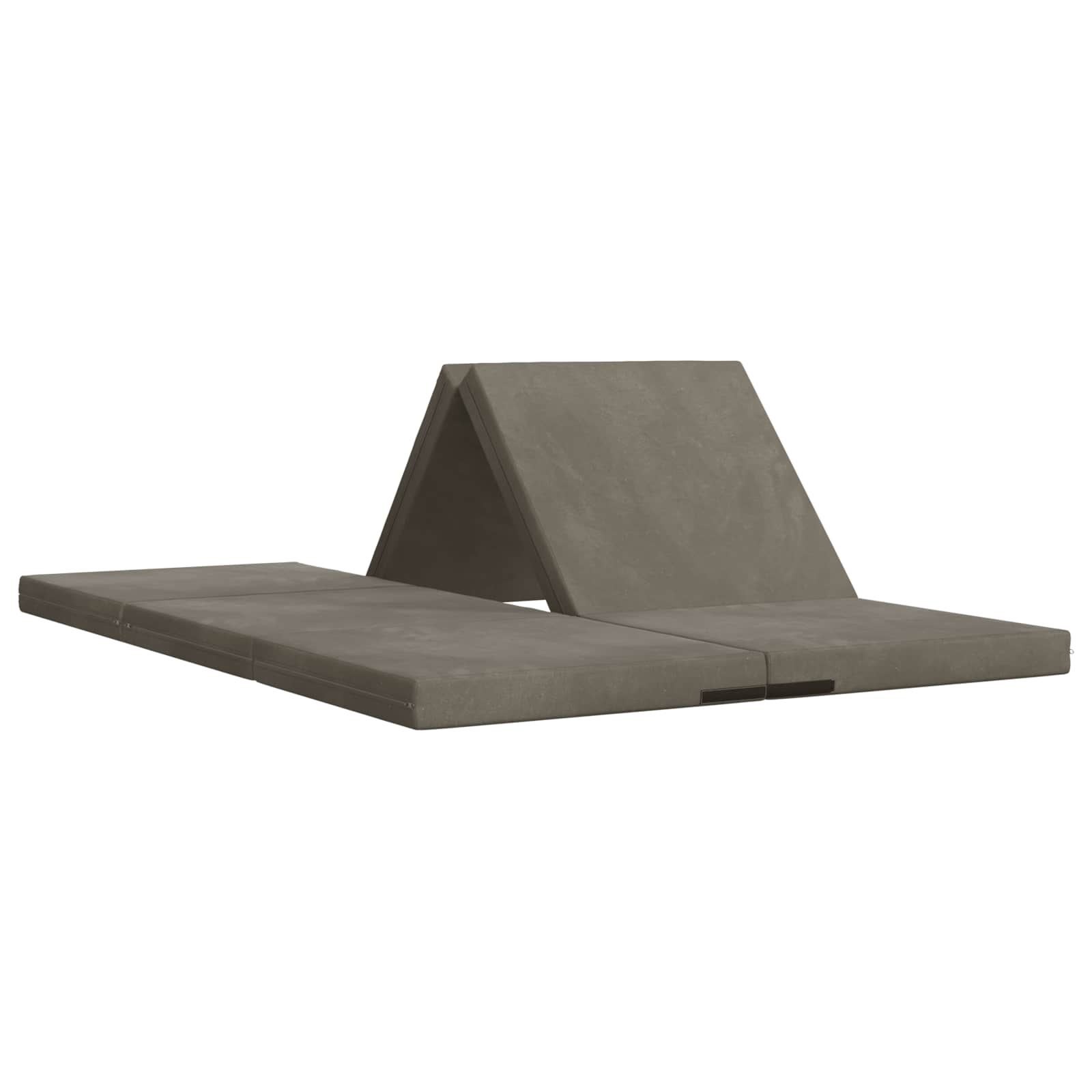 Sofa na razvlačenje 140 x 67 x 45 cm Svjetlosiva