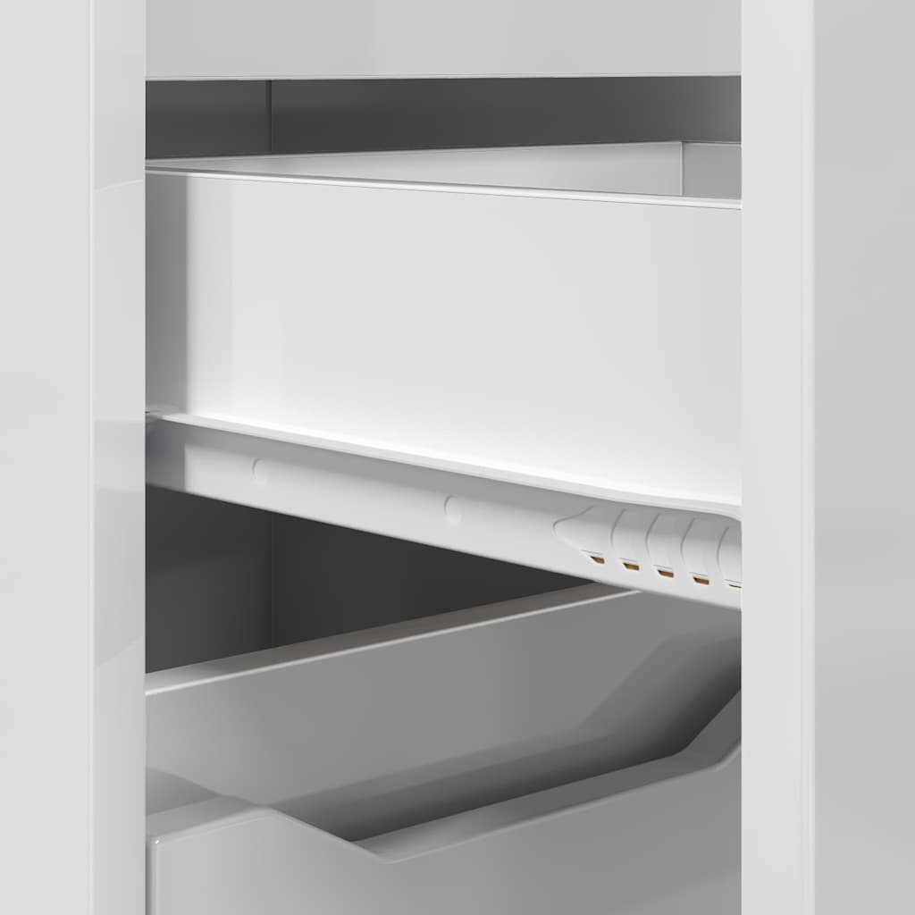 Kupaonski ormar s policom Visoki sjaj bijela 30,5 x 30 x 101 cm