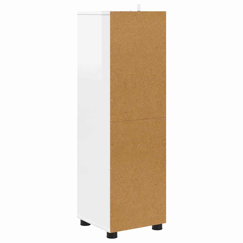 Kupaonski ormar s policom Visoki sjaj bijela 30,5 x 30 x 101 cm