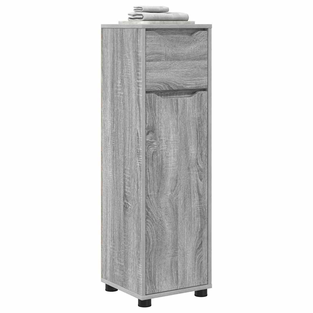 Kupaonski ormar s ladicama Siva Sonoma 30,5 x 30 x 101 cm
