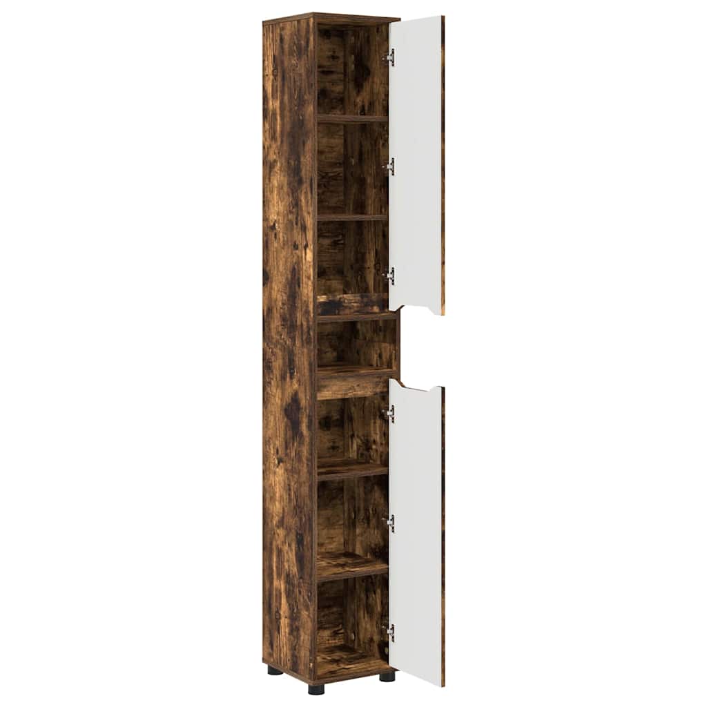 Kupaonski ormar s policom Dimljeni hrast 30,5 x 30 x 195 cm