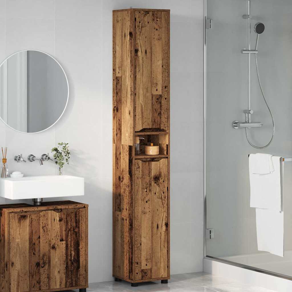 Kupaonski ormar Staro drvo 30,5 x 30 x 195 cm Konstruirano drvo