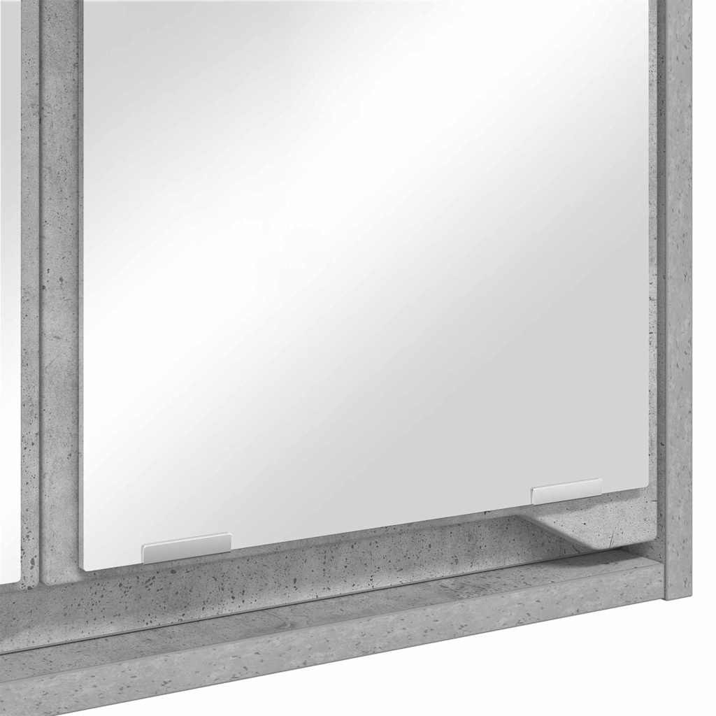 Kupaonski ormar s ogledalom Zidne Betonski sivi 60 x 20 x 60 cm