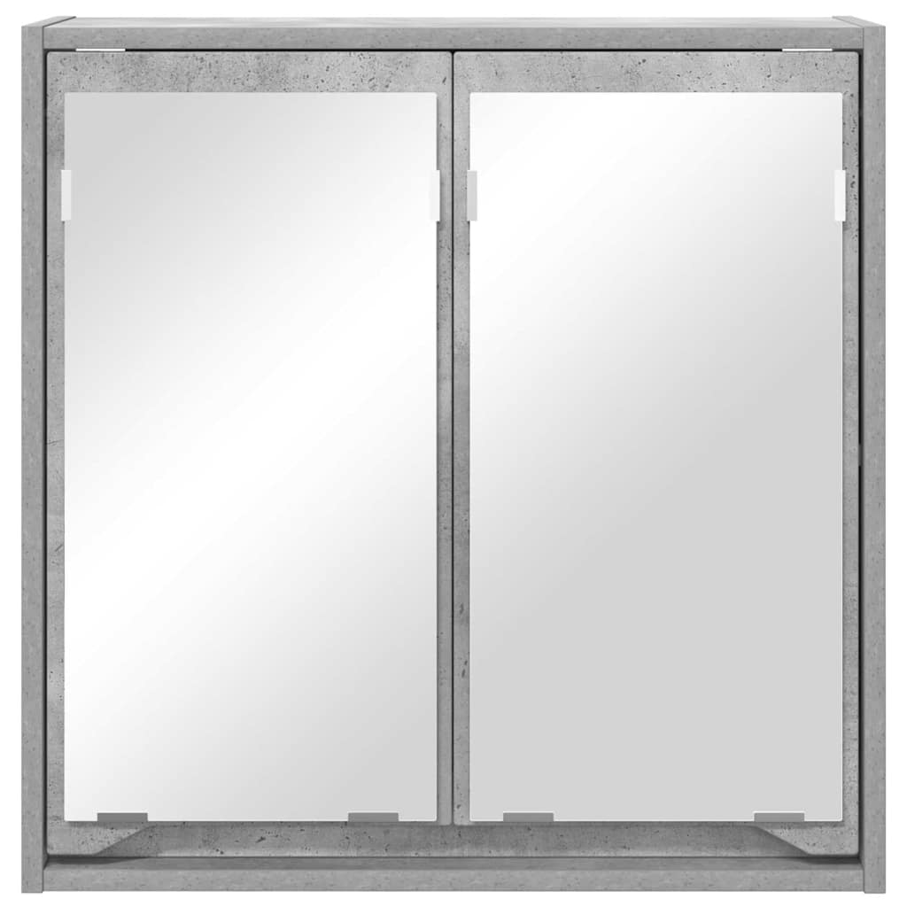 Kupaonski ormar s ogledalom Zidne Betonski sivi 60 x 20 x 60 cm