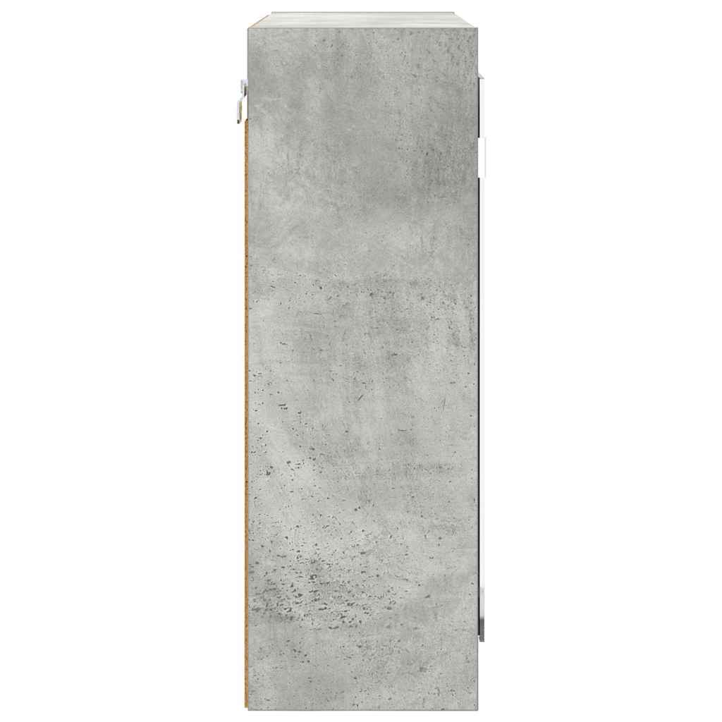 Kupaonski ormar s ogledalom Zidne Betonski sivi 60 x 20 x 60 cm