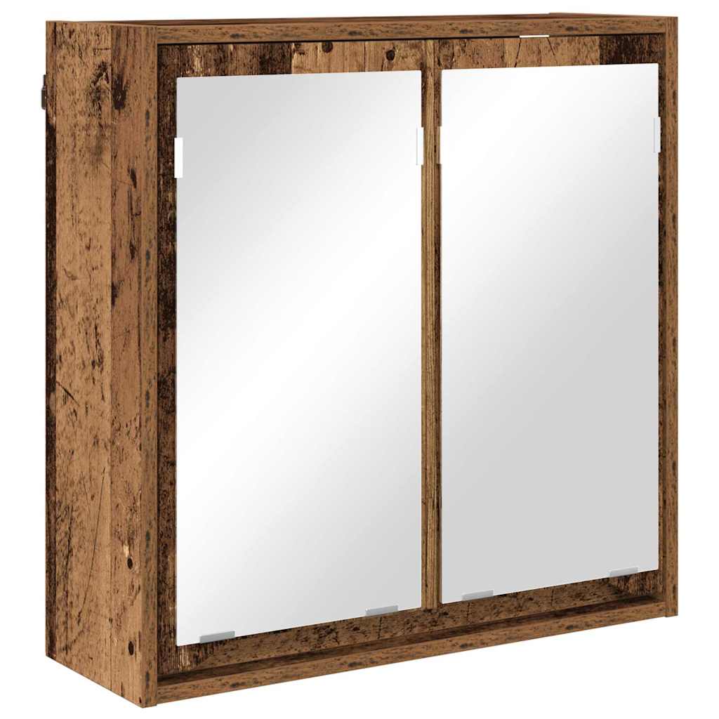 Kupaonski ormar s ogledalom Zidne Staro drvo 60 x 20 x 60 cm