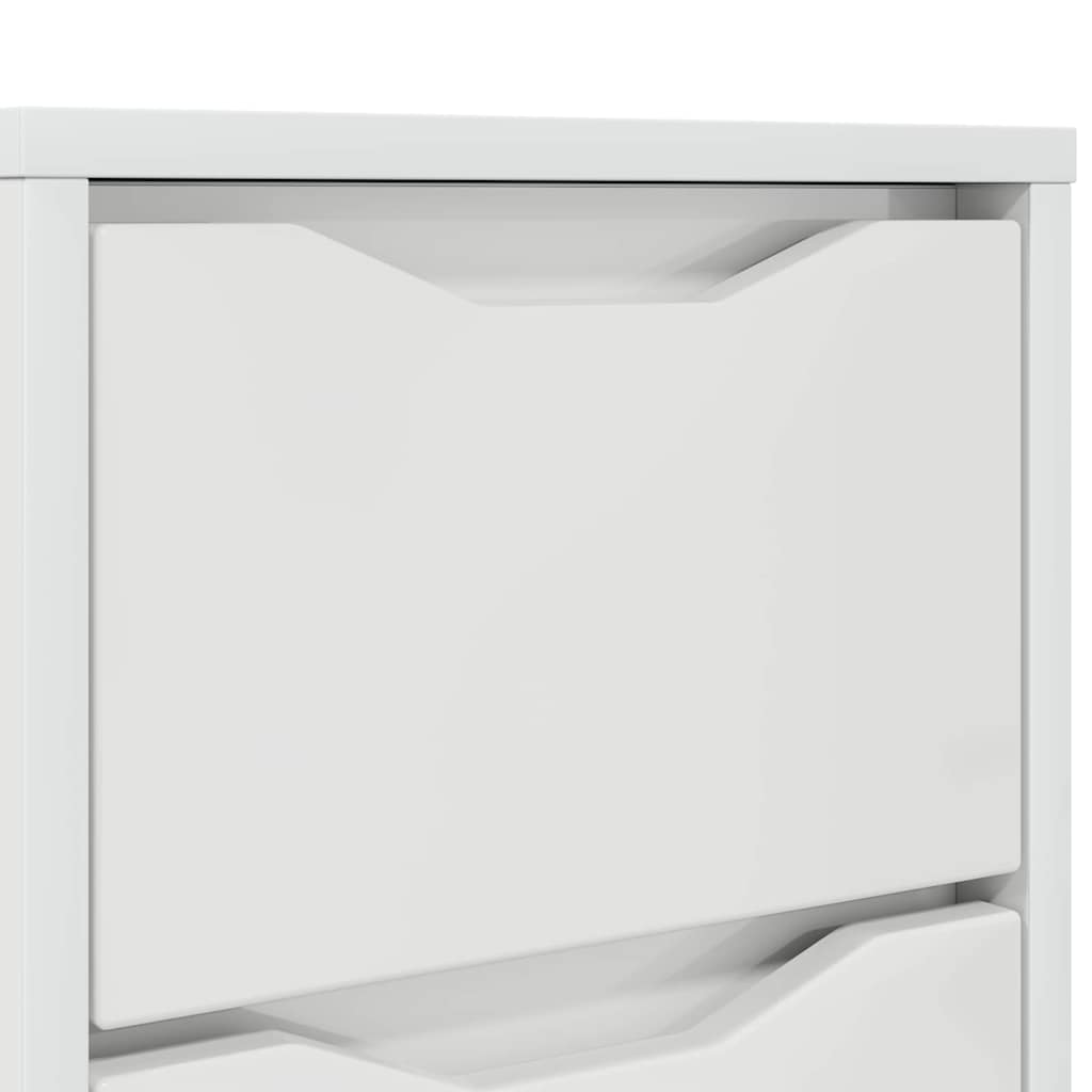 Noćni ormarići 2 pcs Visoki sjaj bijela 30,5 x 30 x 43 cm